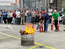 江门新日旭电子用消防演练提升安全系数